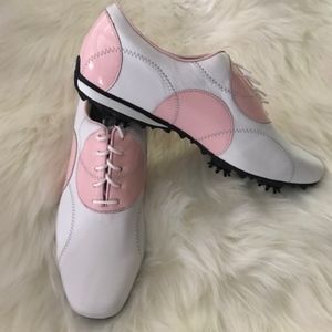 Women's FootJoy LoPro White/ Pink Golf Shoe